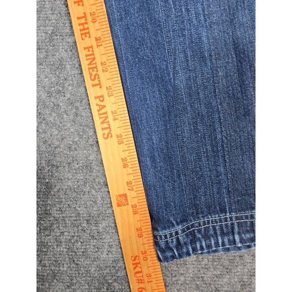 Akademiks Jeans Mens 36x31 Blue Denim Hip Hop Baggy Skater Wide Grunge Y2K - Picture 8 of 14